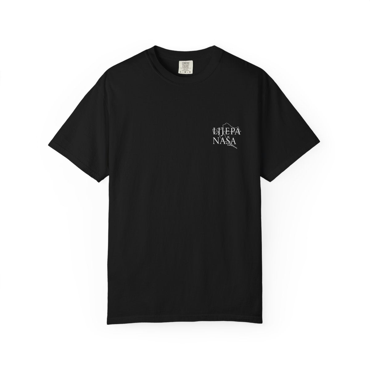 ZAGREB tee, black, obverse