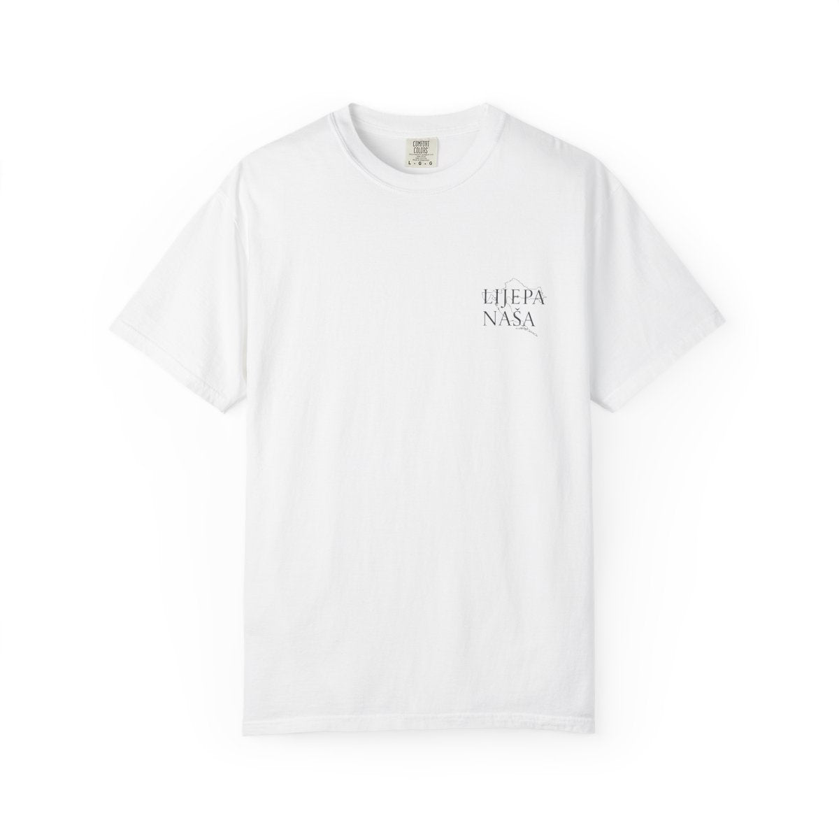 ZAGREB tee, white, obverse